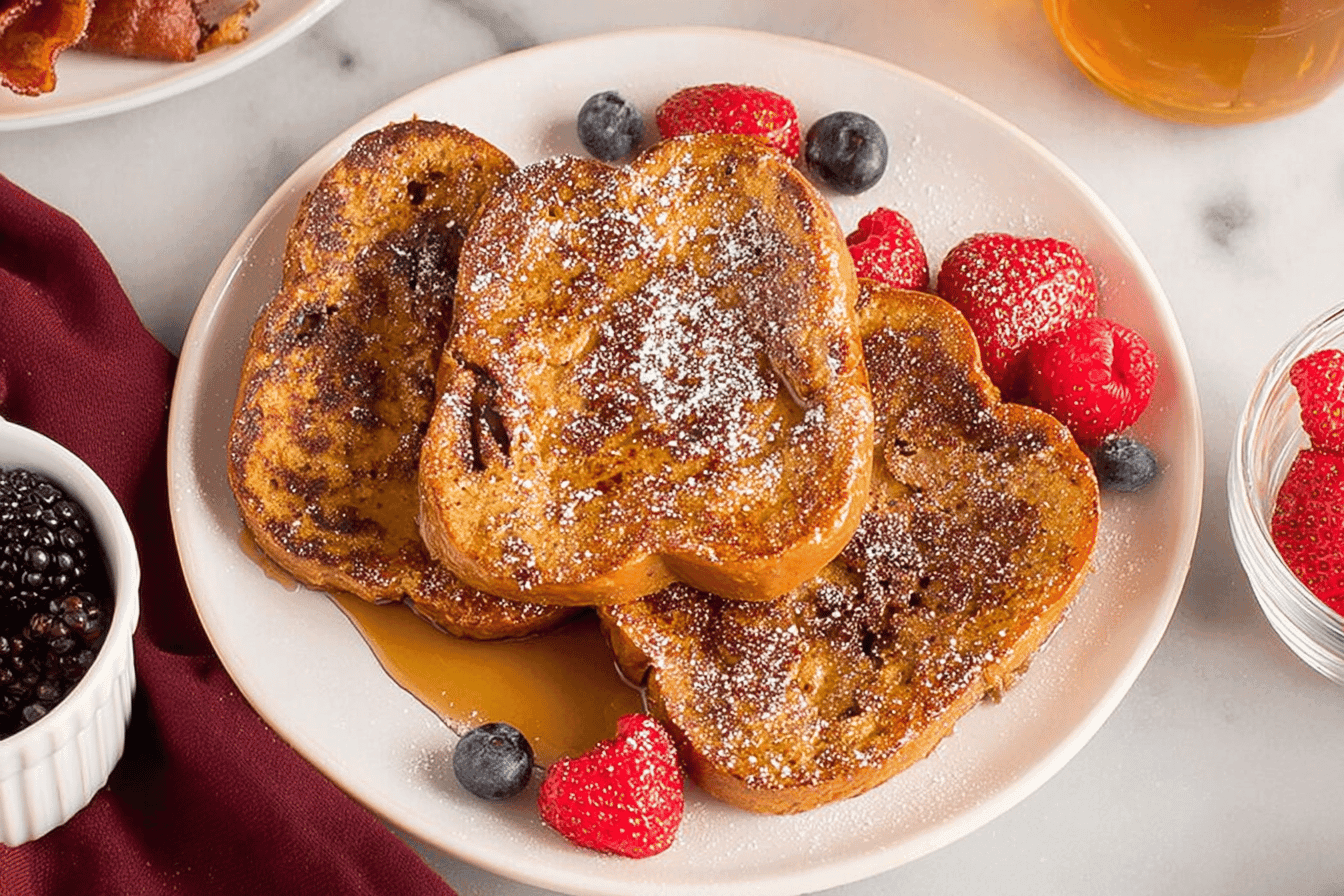 Easy Sheet Pan Gingerbread French Toast Recipe