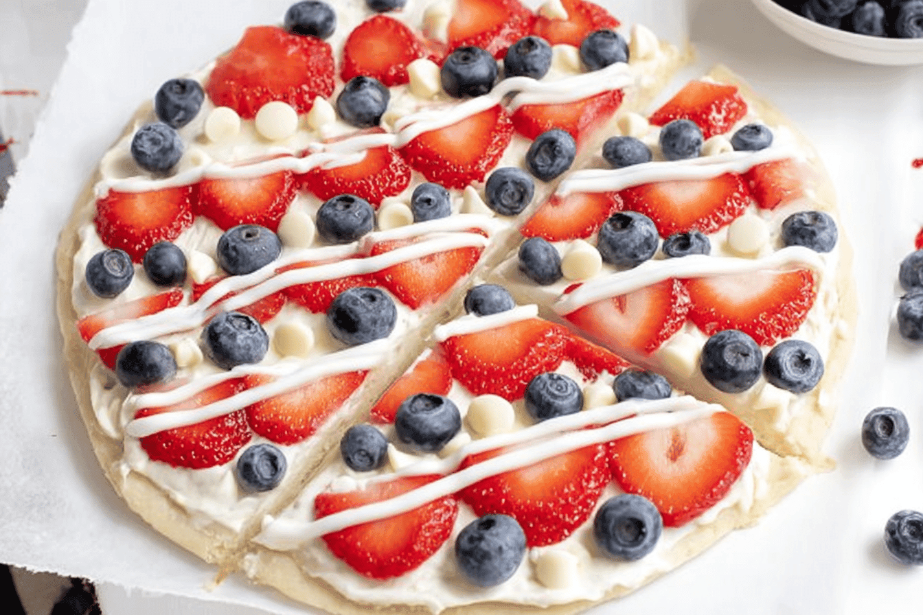 Festive 4th of July Fruit Pizza Recipe