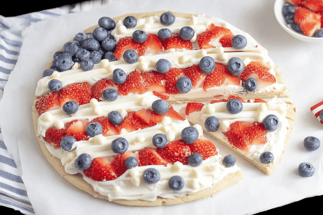 Fourth of July Fruit Pizza Recipe Delight