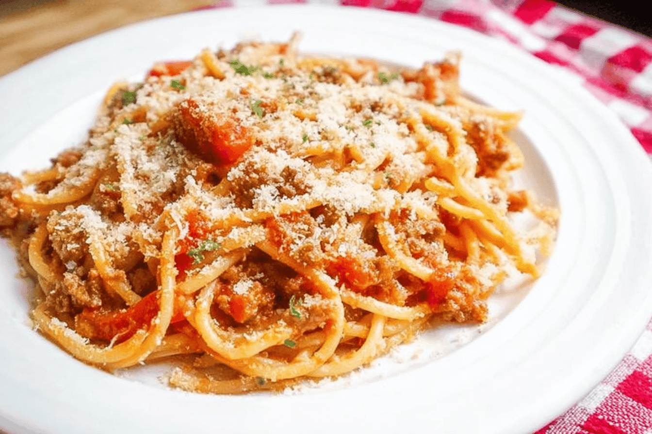 Instant Pot Spaghetti with Meat Sauce Recipe
