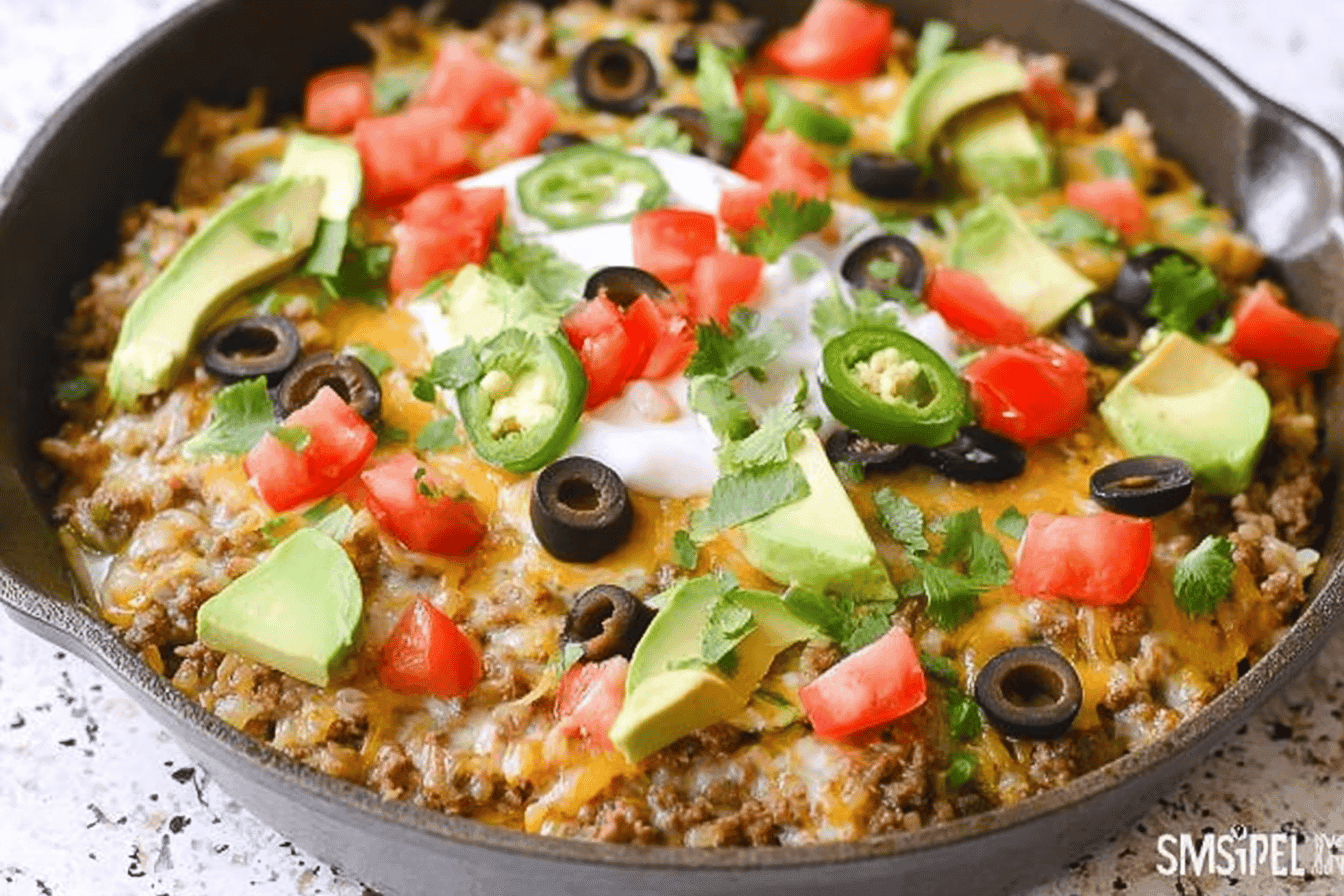 Low-Carb Taco Skillet Dinner Recipe