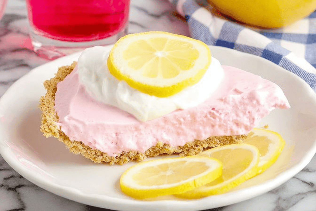 No-Bake Pink Lemonade Pie Recipe