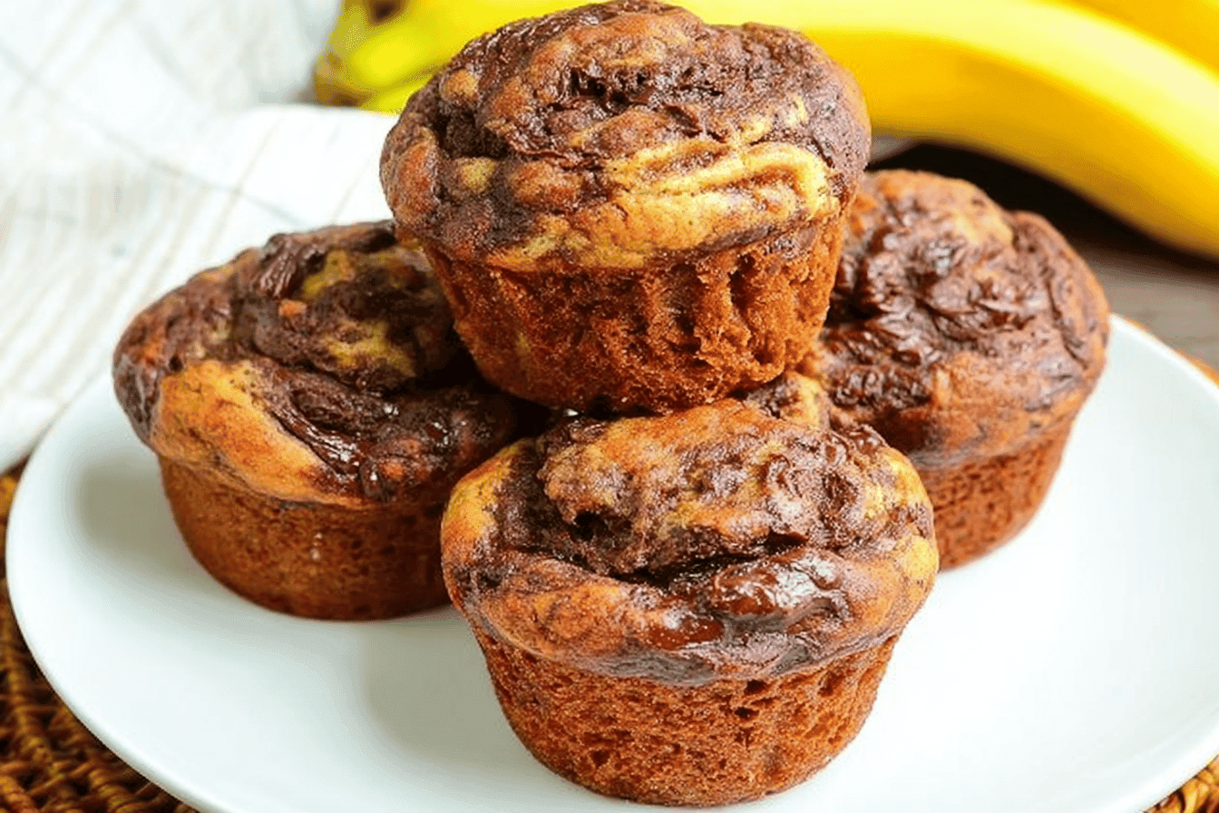 Nutella Banana Muffins Recipe Easy Delight