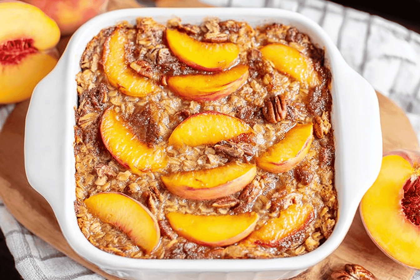 Peach Baked Oatmeal Recipe for a Cozy Breakfast
