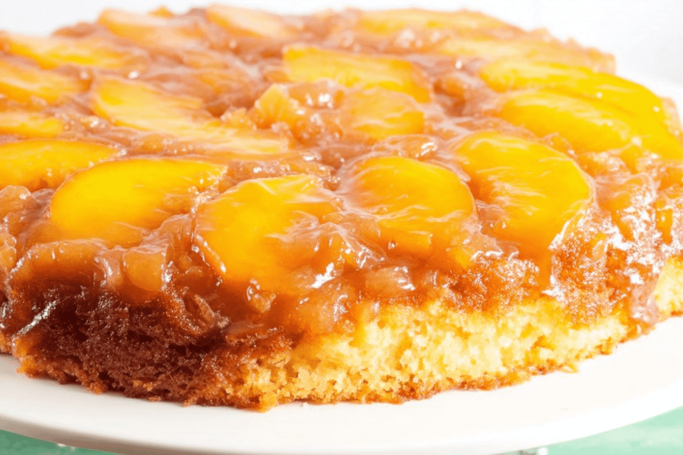 Peach Upside Down Cake Recipe Delight
