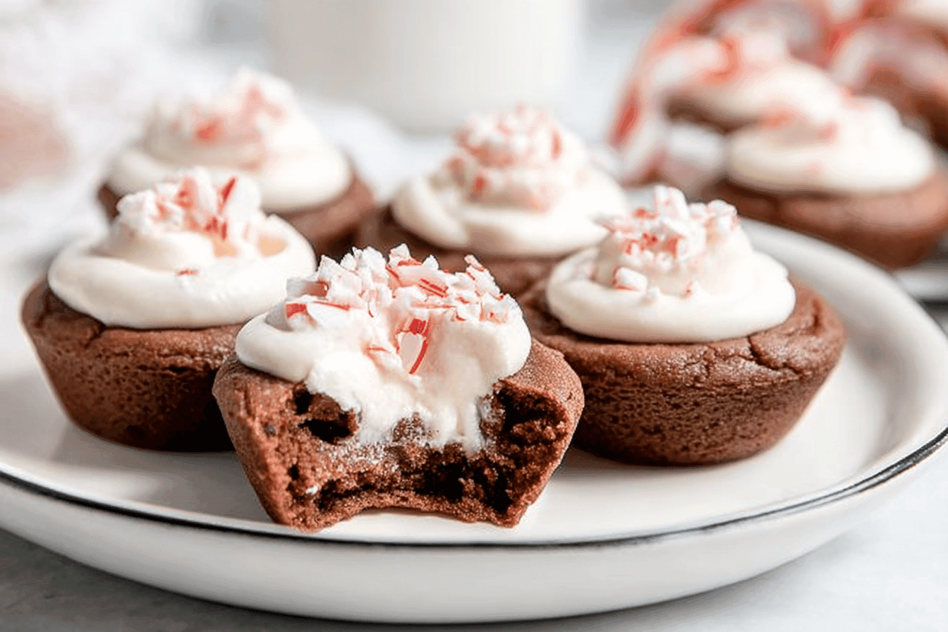 Peppermint Cheesecake Cookie Cups Recipe