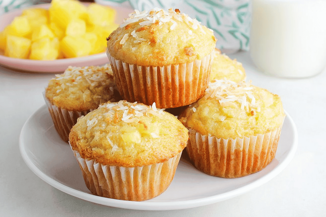 Pineapple Coconut Muffins Recipe Delight