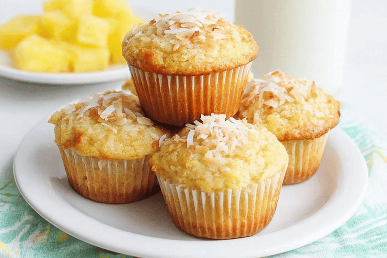 Pineapple Coconut Muffins Recipe Delight