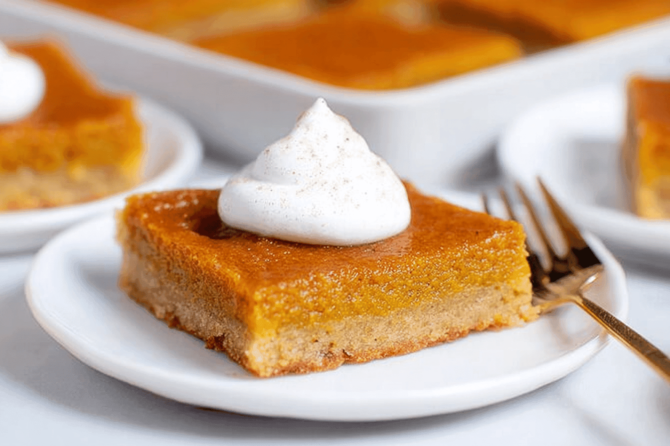 Pumpkin Pie Bars Recipe for Fall Treats