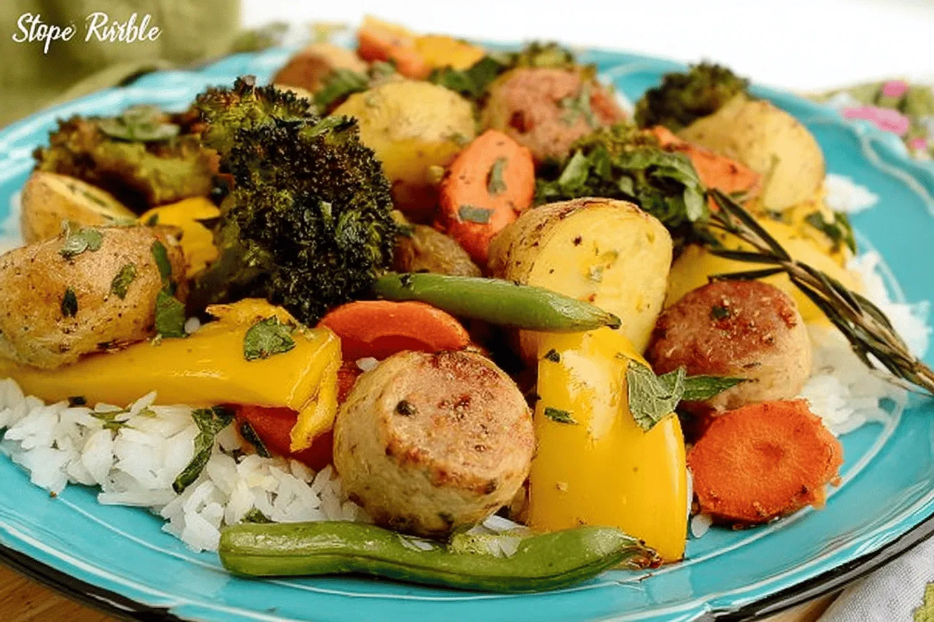 Roasted Chicken and Sausage Sheet Pan Recipe