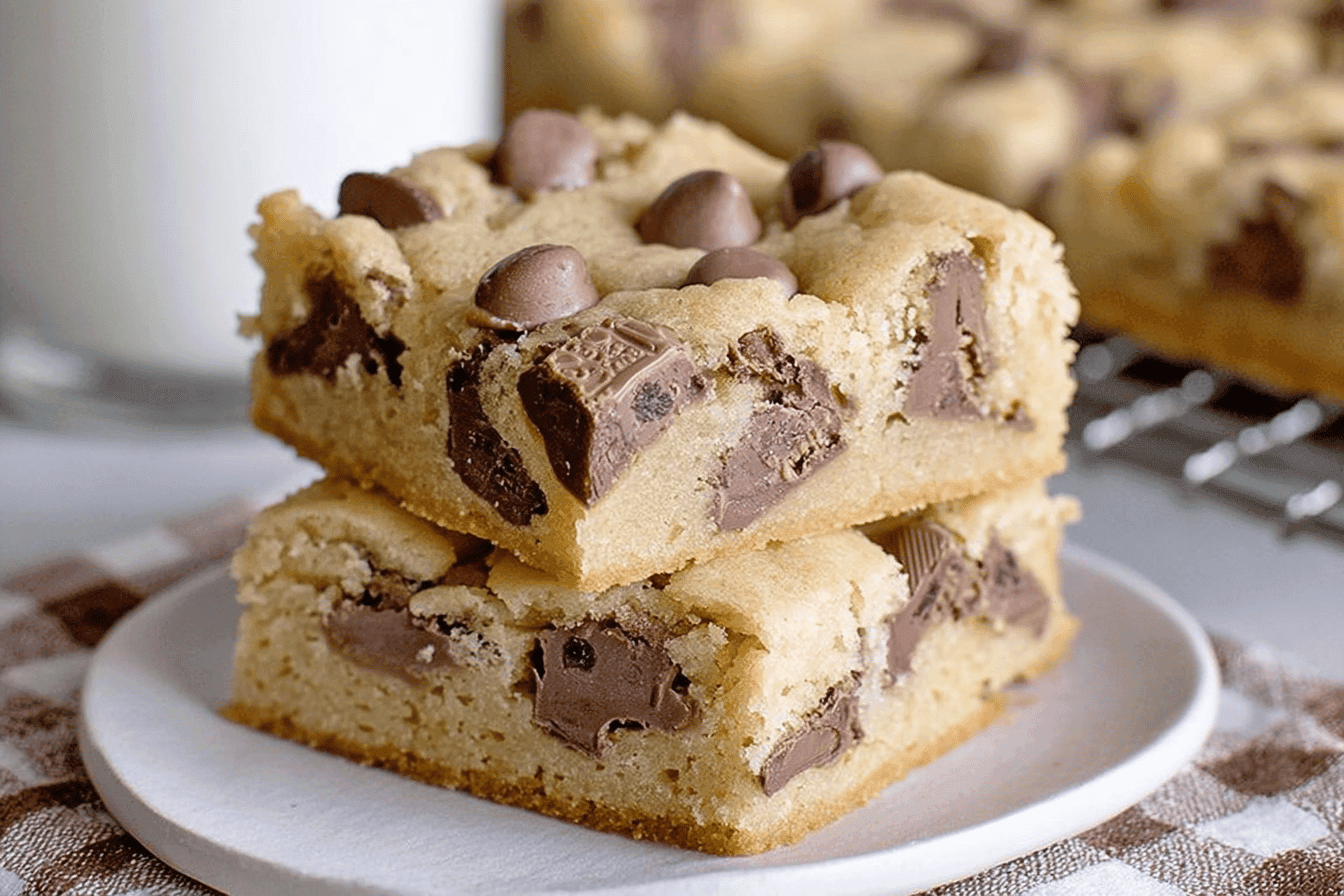 Rolo Chocolate Chip Cookie Bars Recipe
