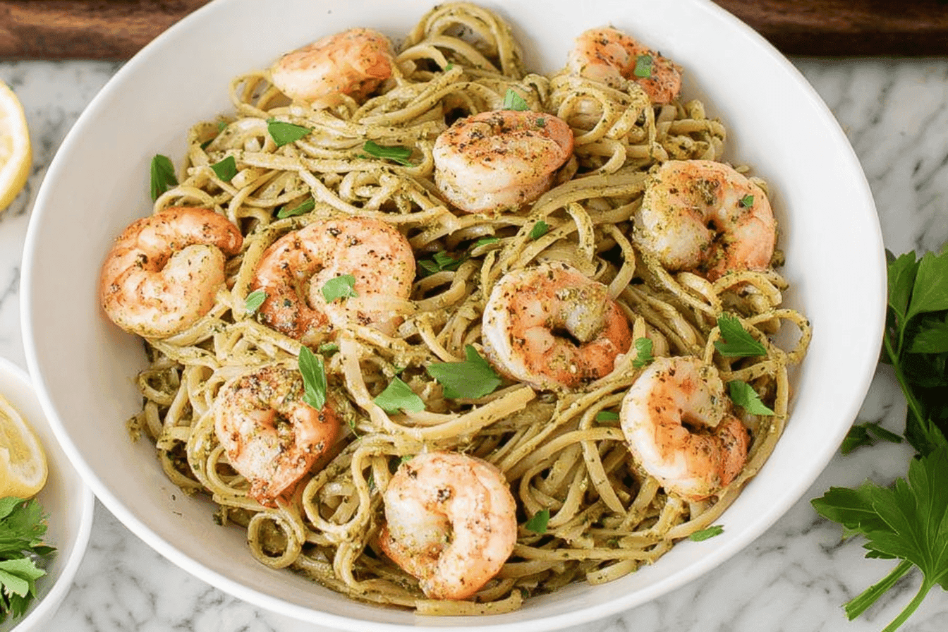 Shrimp Pesto Pasta Recipe Delight