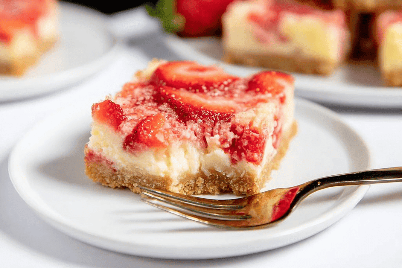 Strawberry Cheesecake Bars Recipe Delight