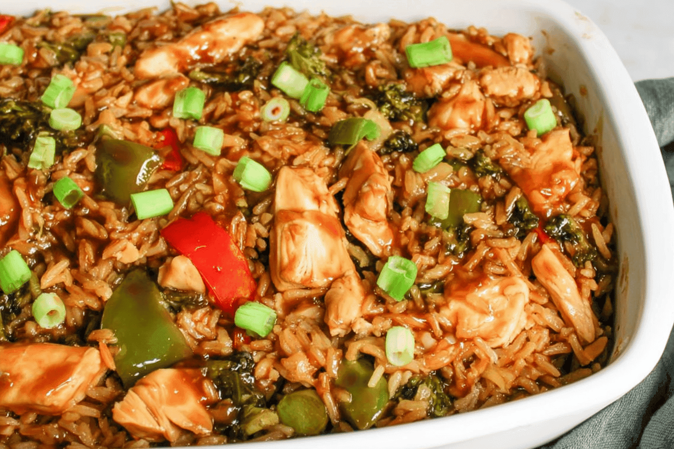 Teriyaki Chicken Casserole Recipe Delight