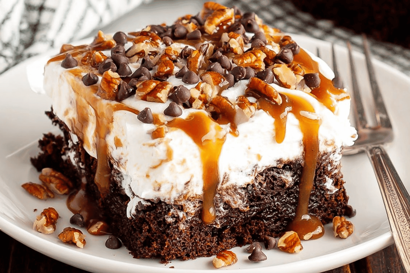 Turtle Poke Cake Recipe Delight