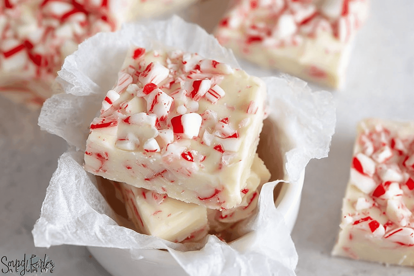 White Chocolate Peppermint Fudge Recipe