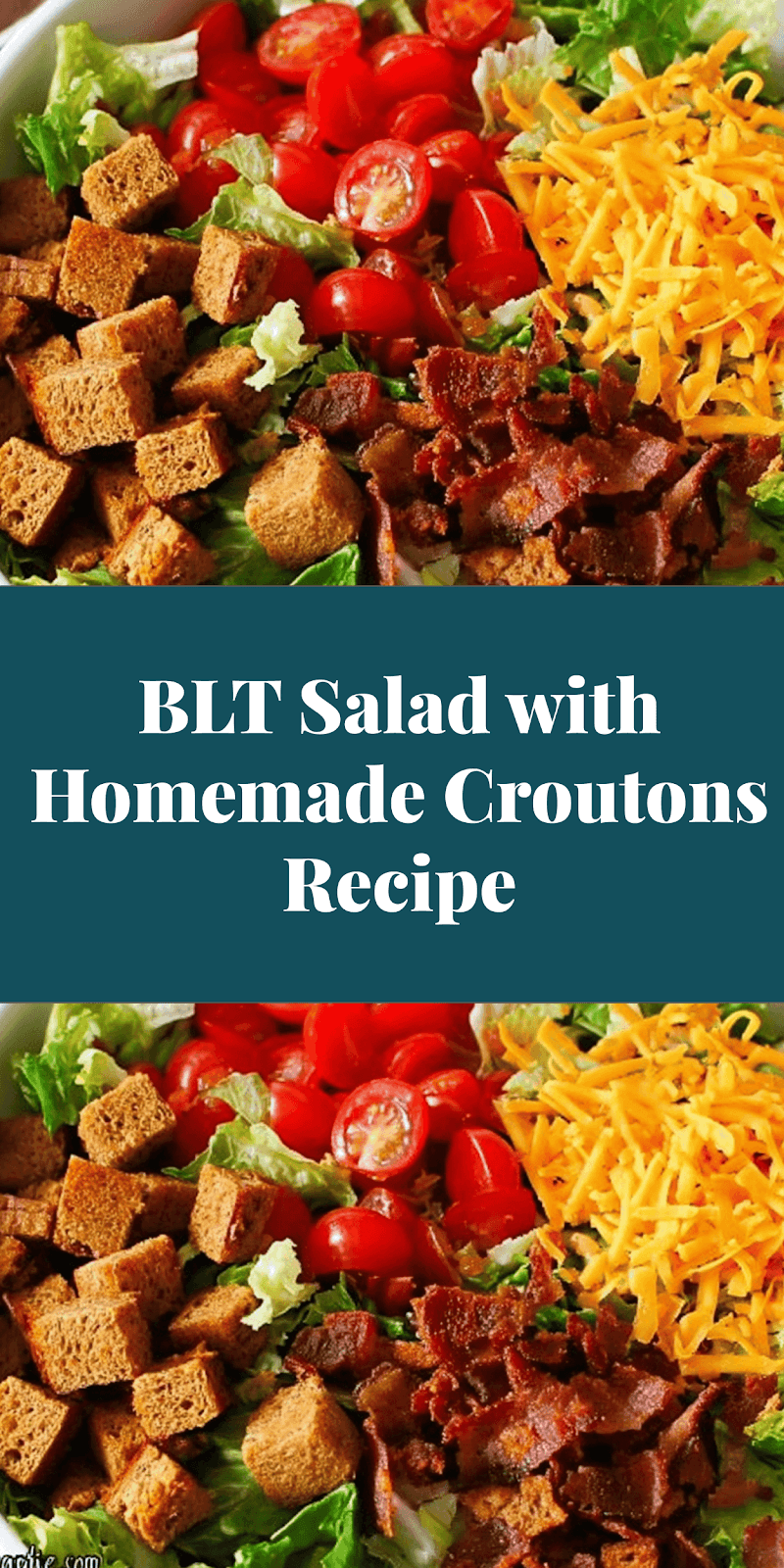 BLT Salad with Homemade Croutons Recipe
