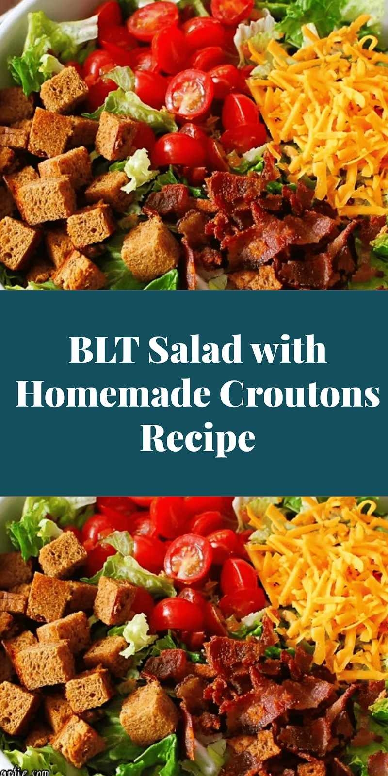 BLT Salad with Homemade Croutons Recipe