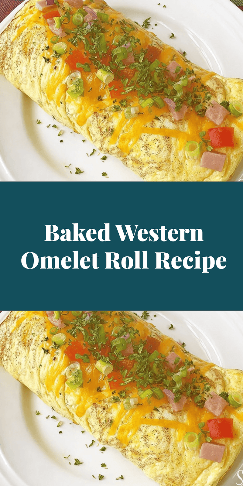 Baked Western Omelet Roll Recipe