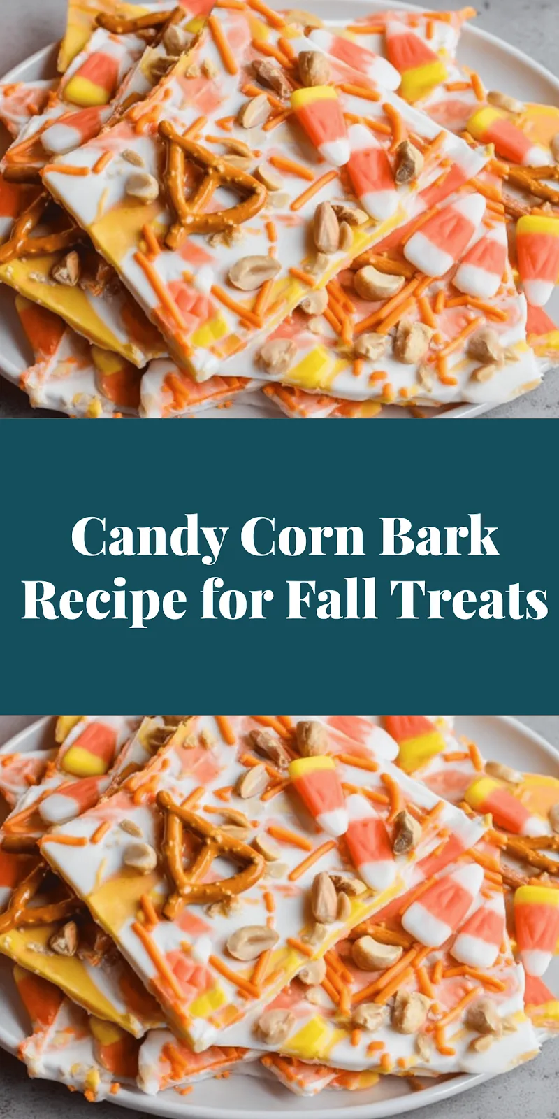 Candy Corn Bark Recipe for Fall Treats