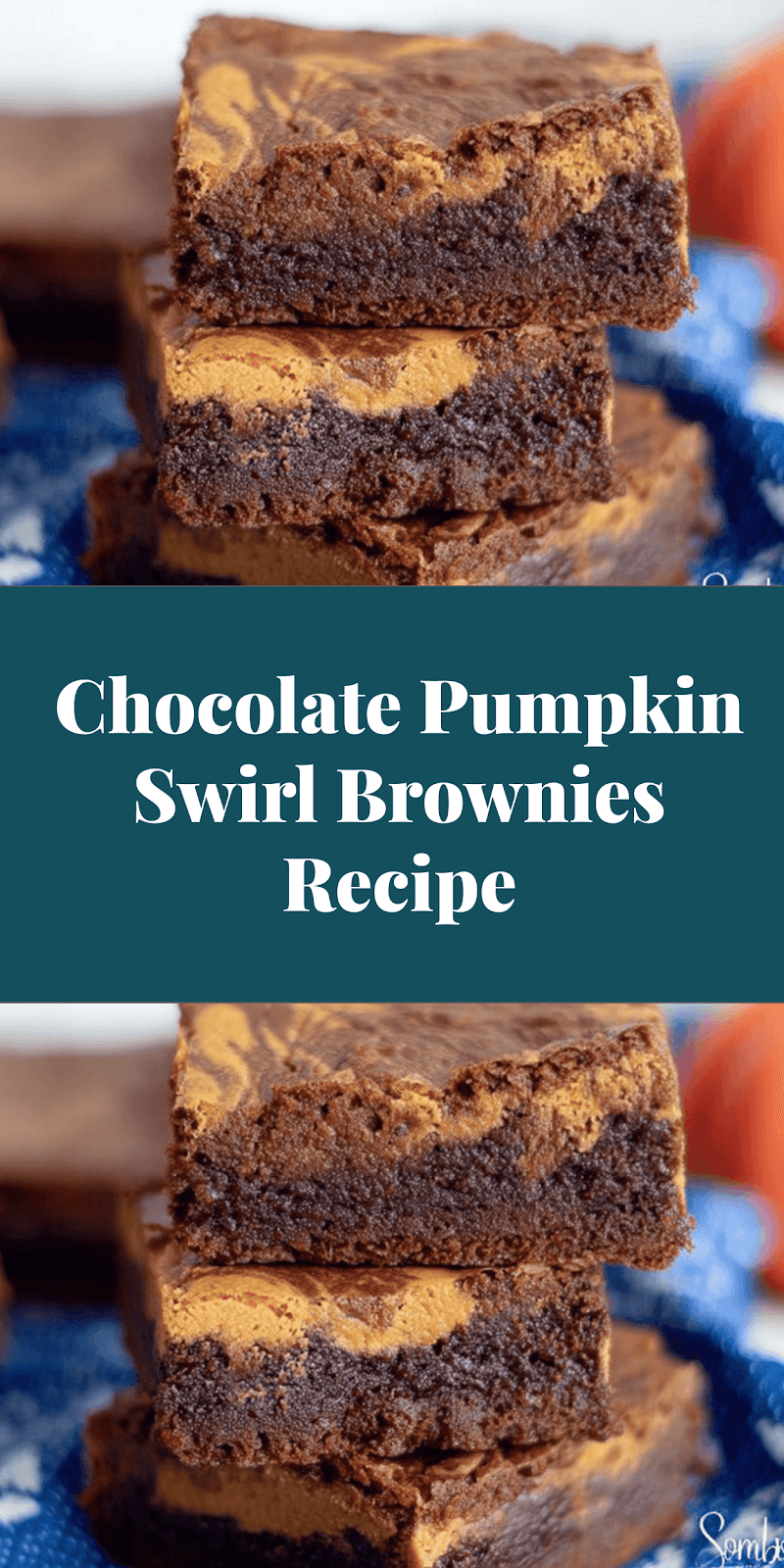 Chocolate Pumpkin Swirl Brownies Recipe