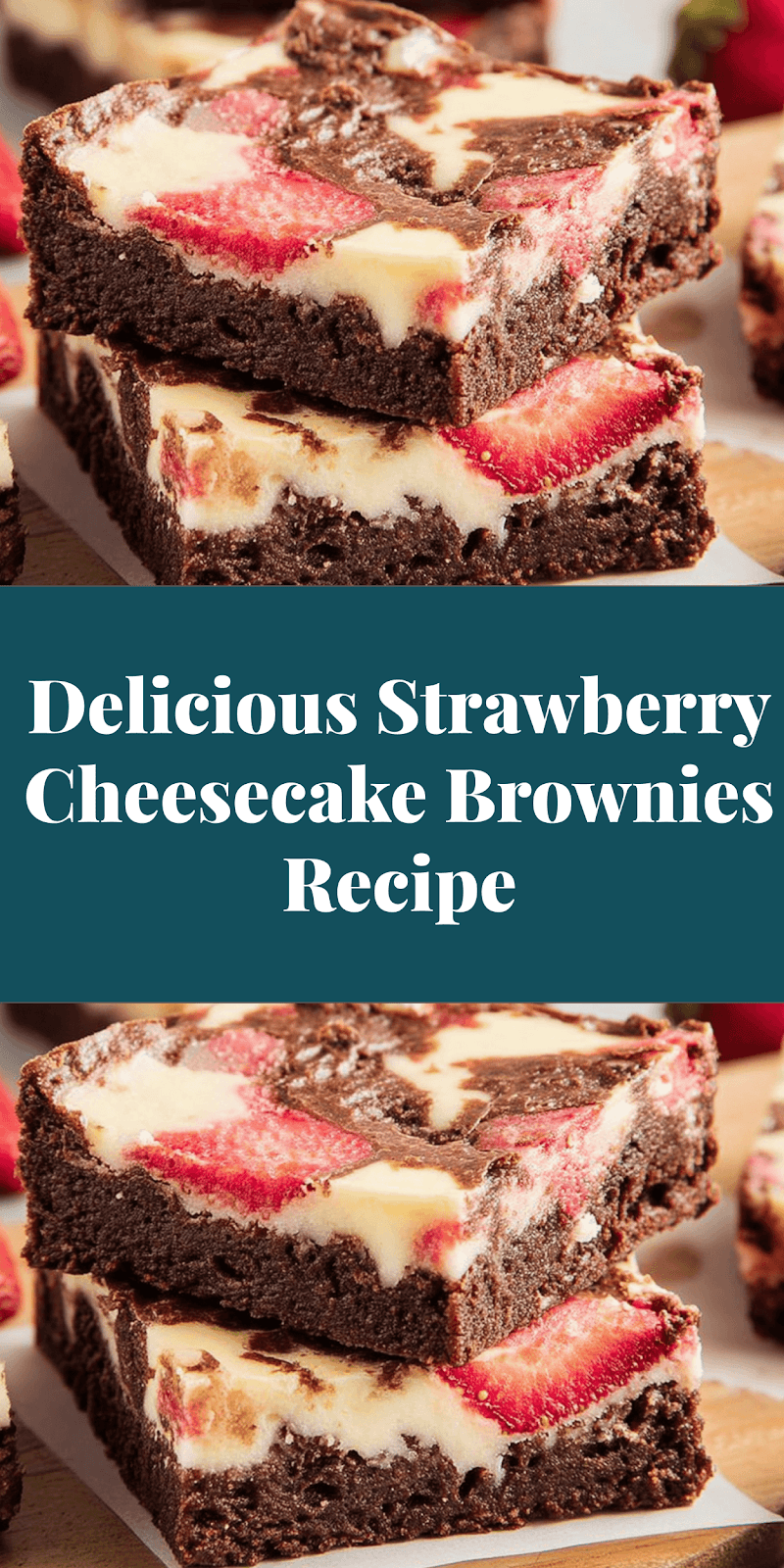 Delicious Strawberry Cheesecake Brownies Recipe