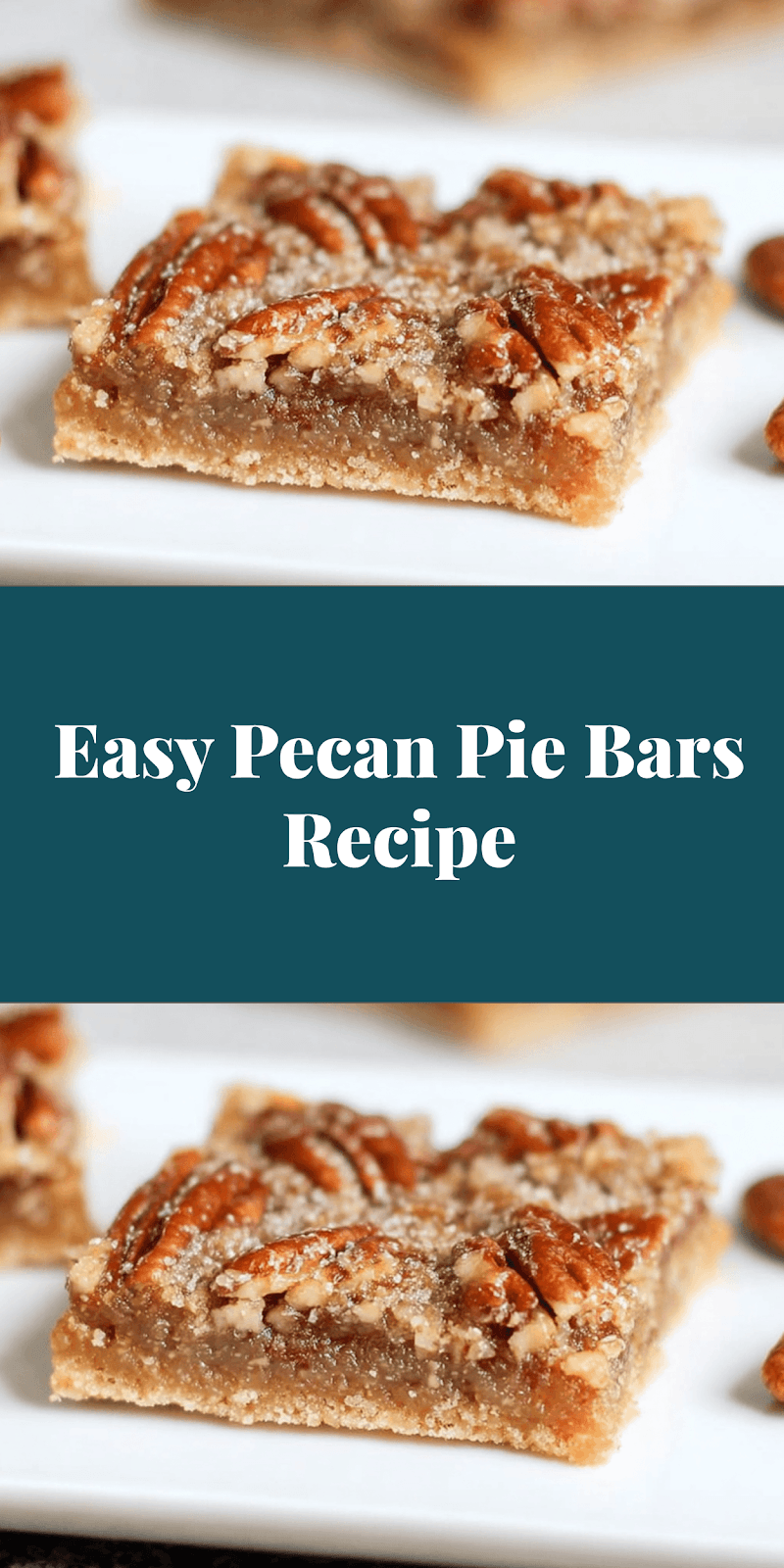 Easy Pecan Pie Bars Recipe