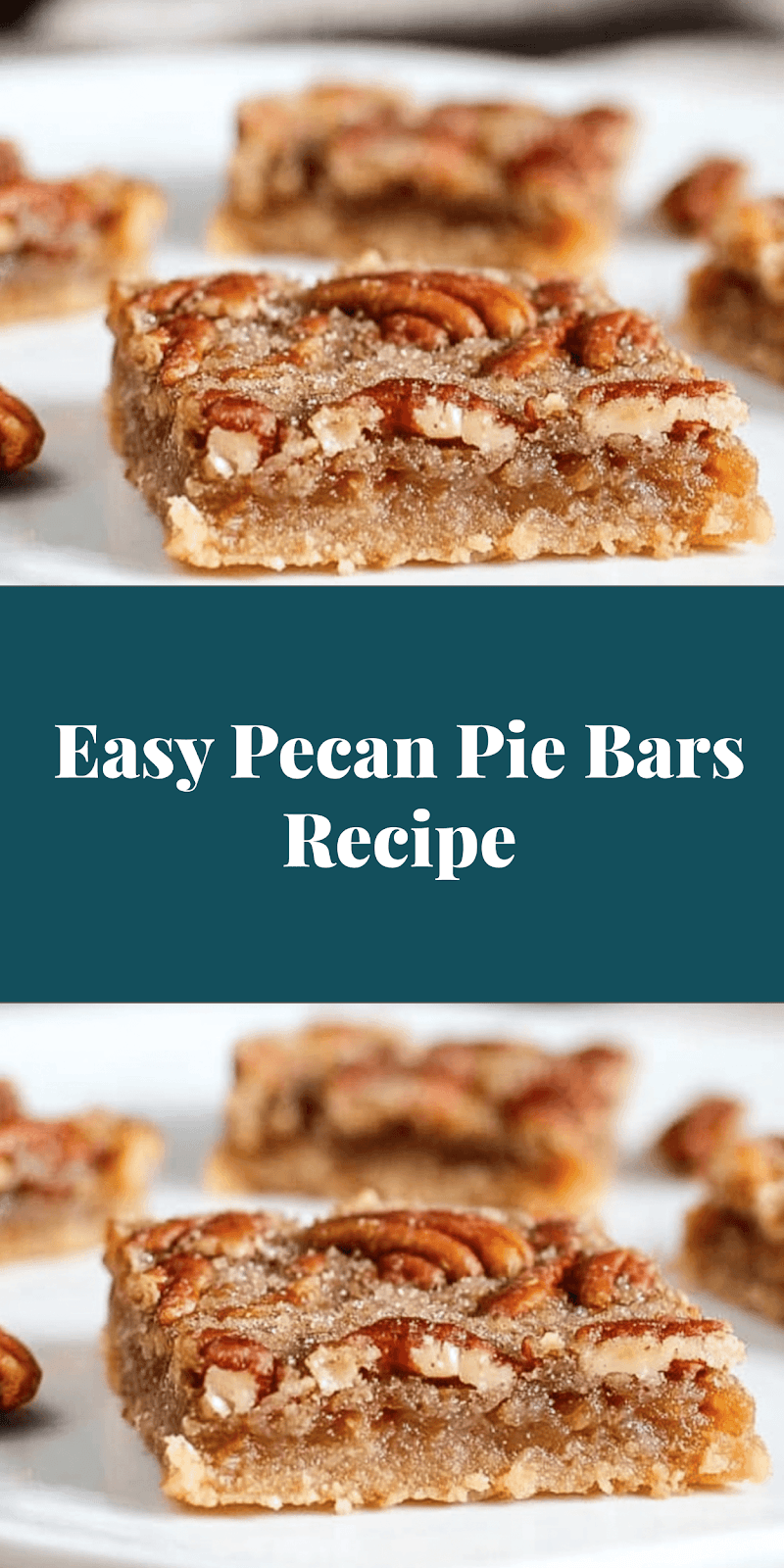 Easy Pecan Pie Bars Recipe