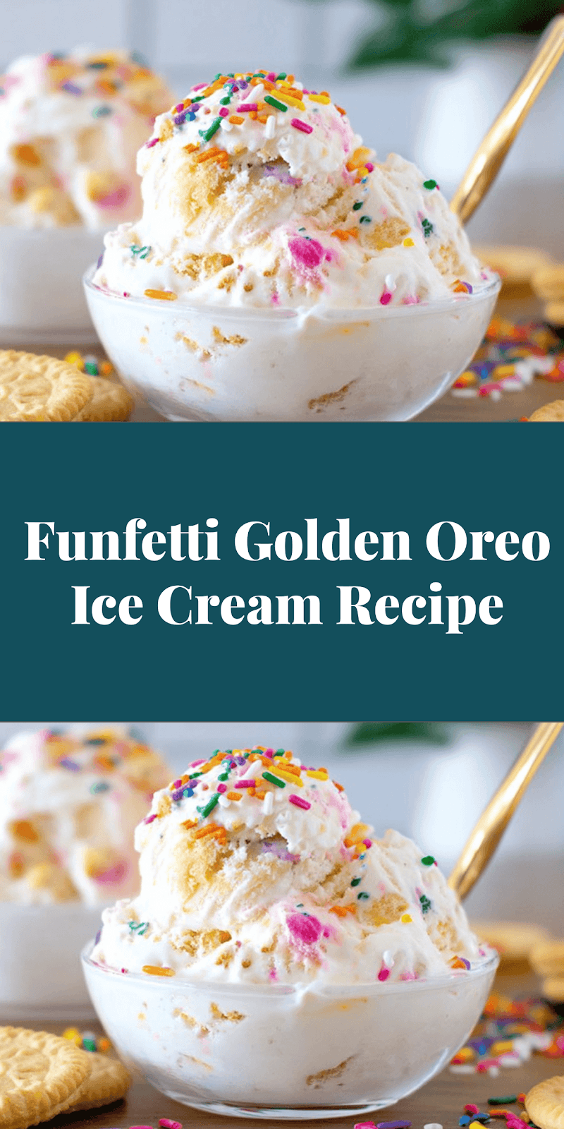 Funfetti Golden Oreo Ice Cream Recipe