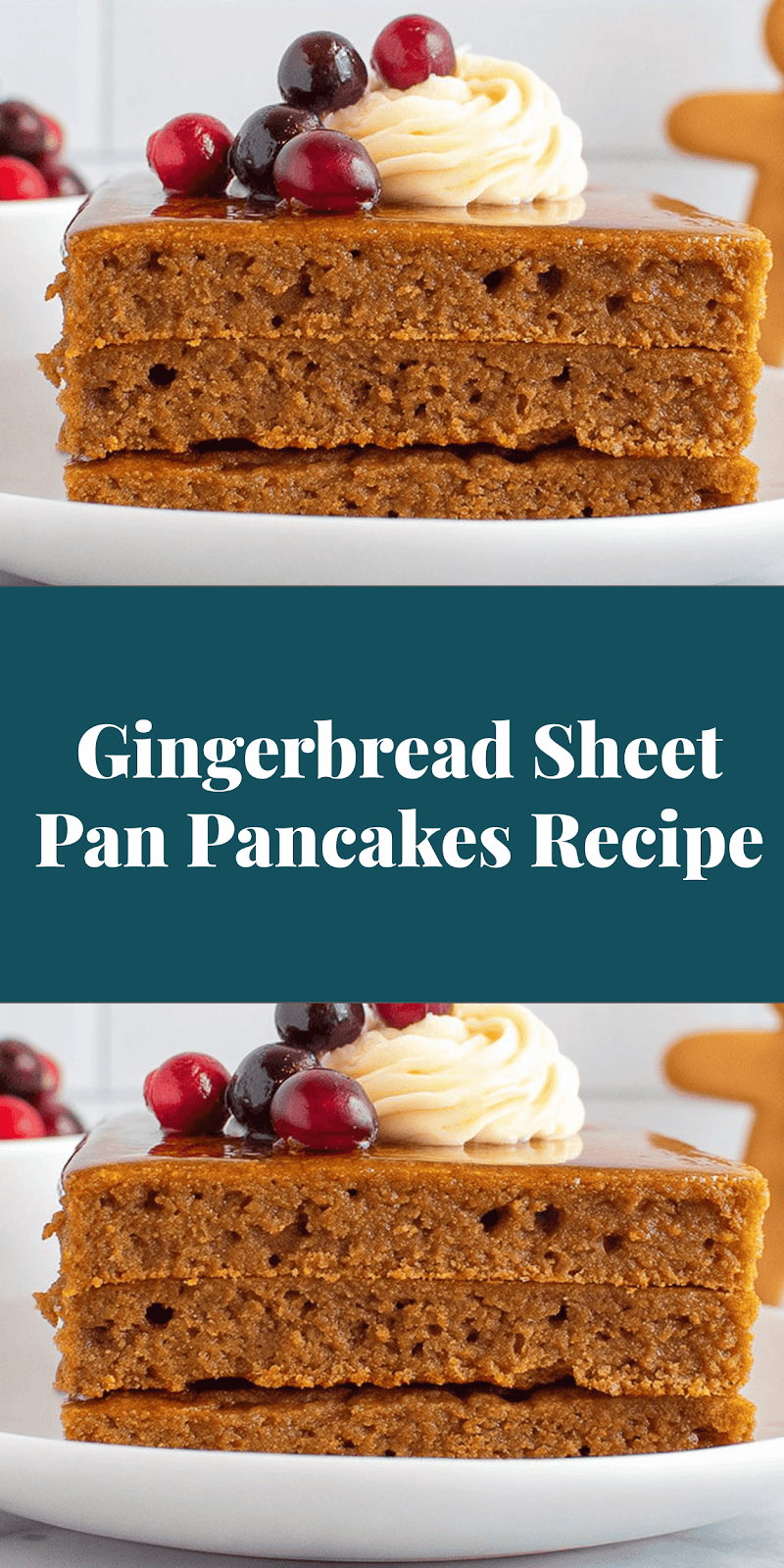 Gingerbread Sheet Pan Pancakes Recipe