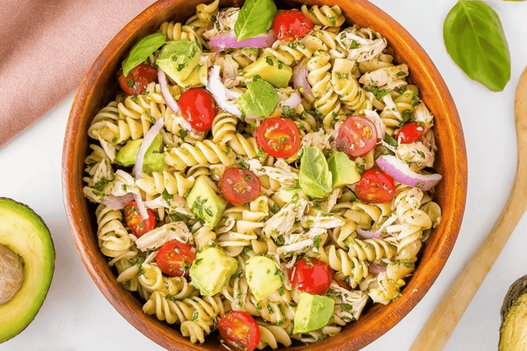 Avocado Chicken Pasta Salad Recipe