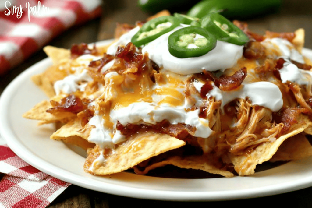 BBQ Chicken and Bacon Nachos Recipe