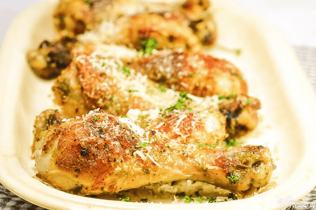 Baked Parmesan Chicken Legs Recipe