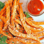 Baked Parmesan Sweet Potato Fries Recipe