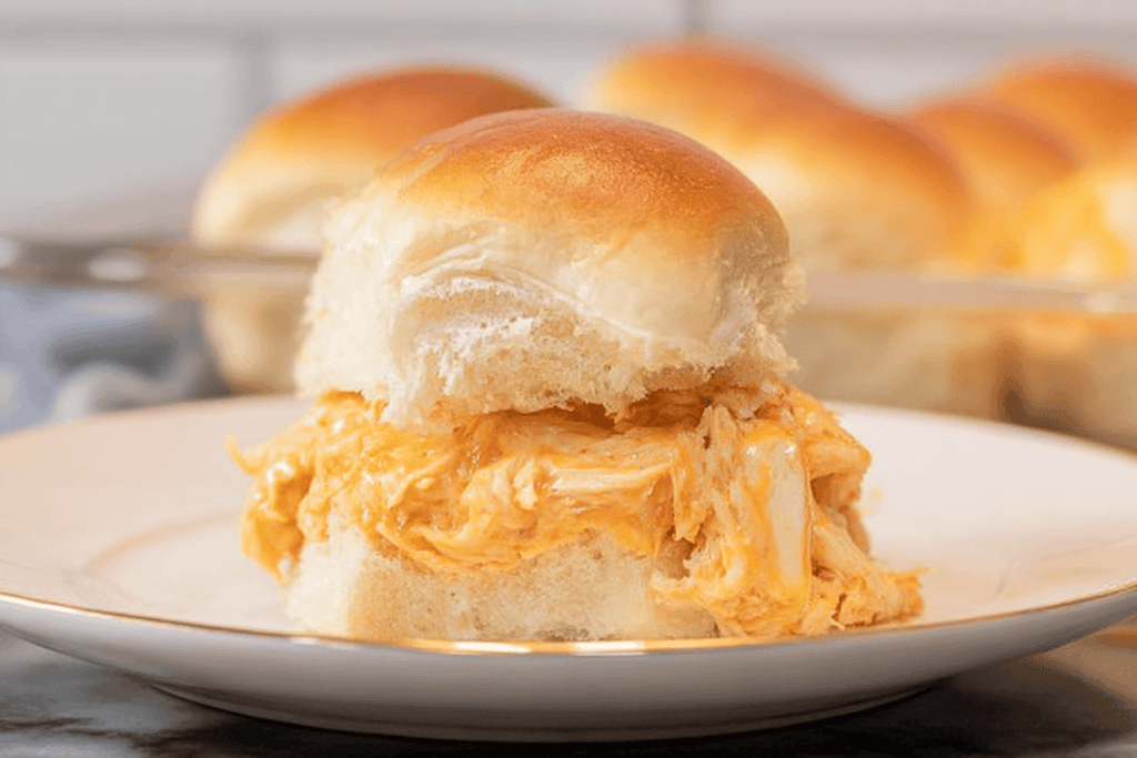 Buffalo Chicken Sliders on Hawaiian Rolls Recipe