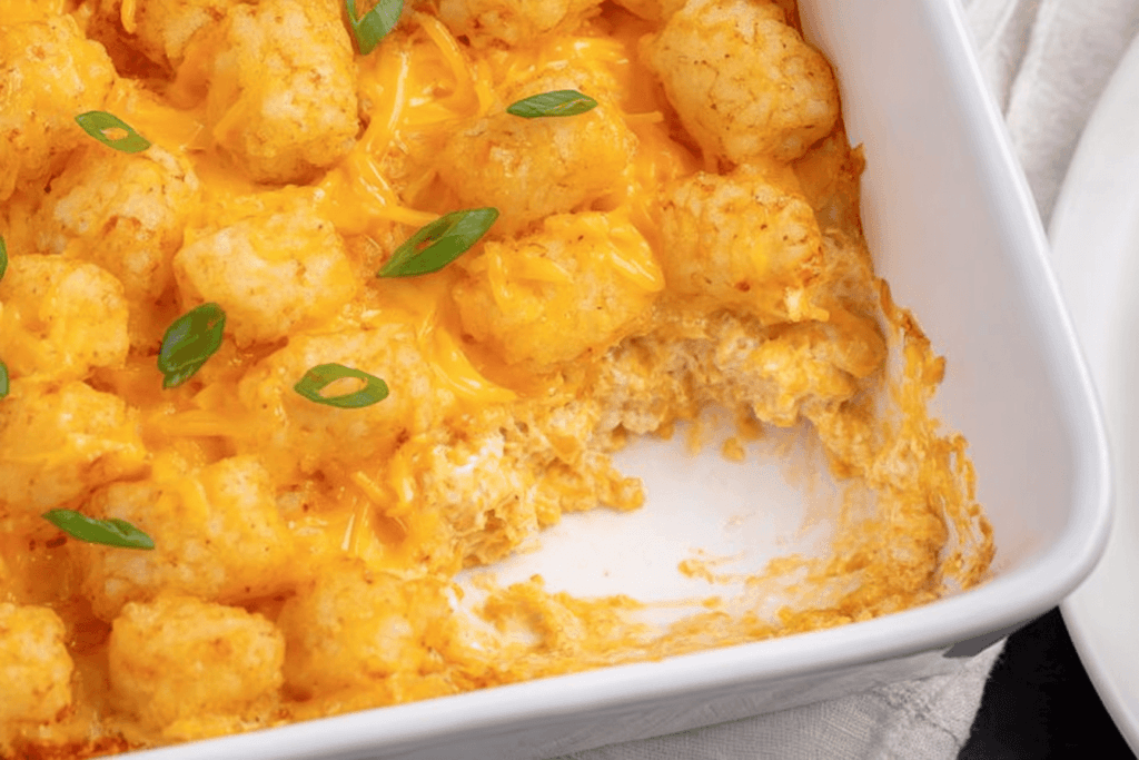 Buffalo Chicken Tater Tot Casserole Recipe