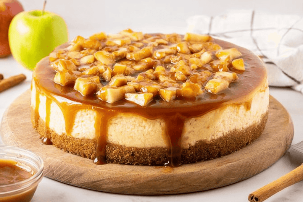 Caramel Apple Cheesecake Recipe Delight