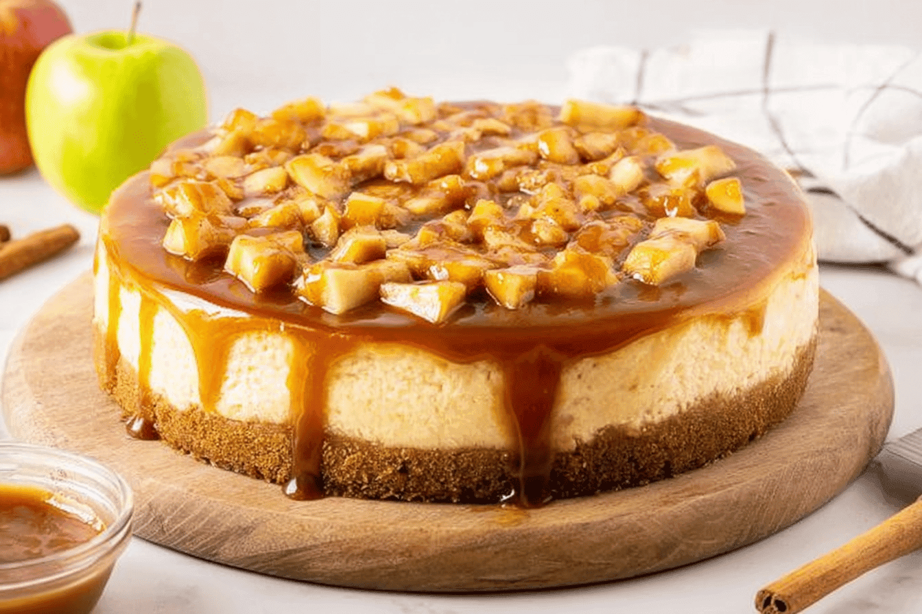Caramel Apple Cheesecake Recipe Delight