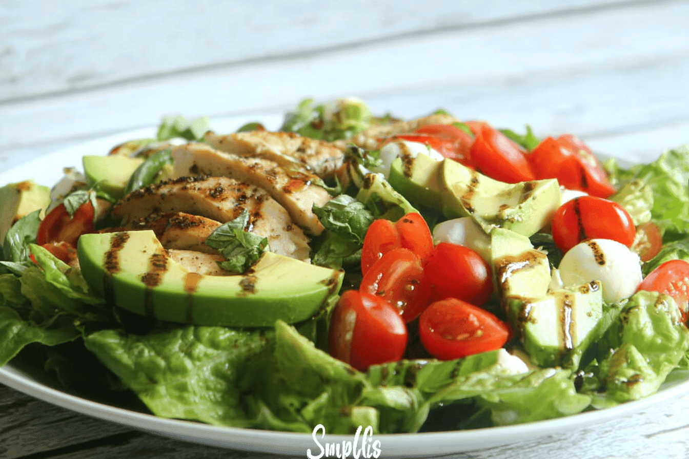 Chicken Avocado Caprese Salad Recipe