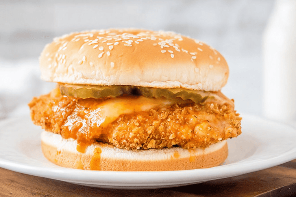 Crispy Air Fryer Buffalo Chicken Sandwich Recipe