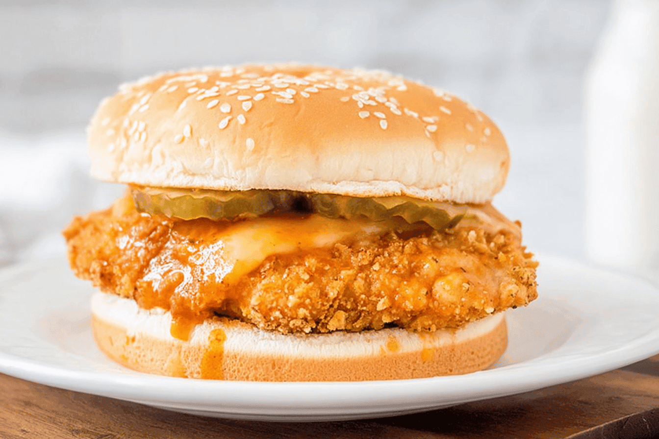 Crispy Air Fryer Buffalo Chicken Sandwich Recipe