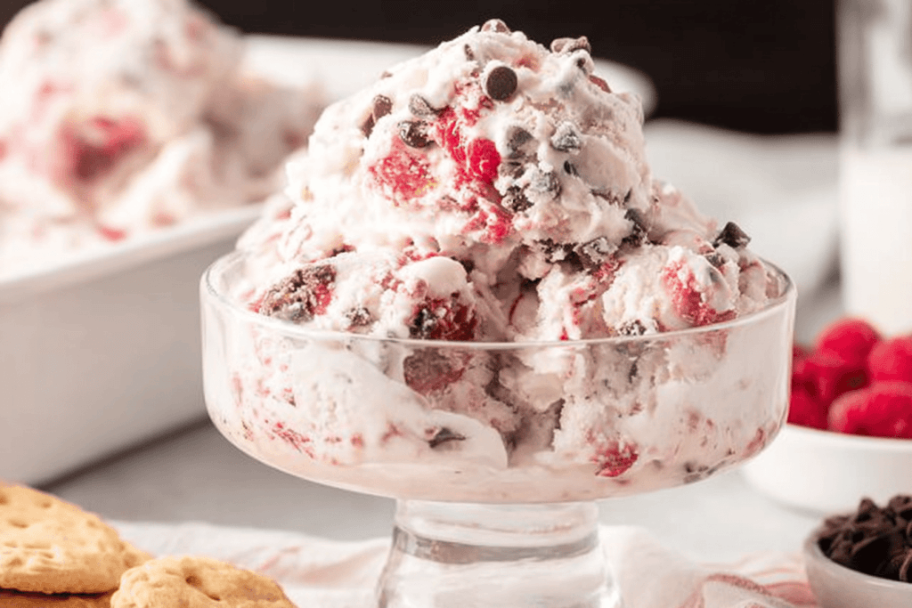 Dark Chocolate Raspberry Ice Cream Recipe