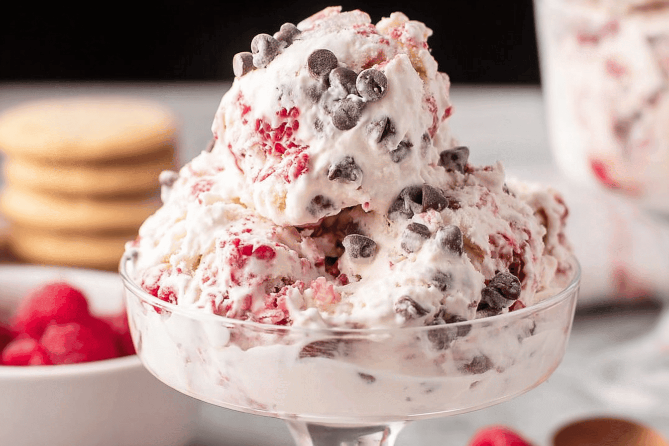 Dark Chocolate Raspberry Ice Cream Recipe