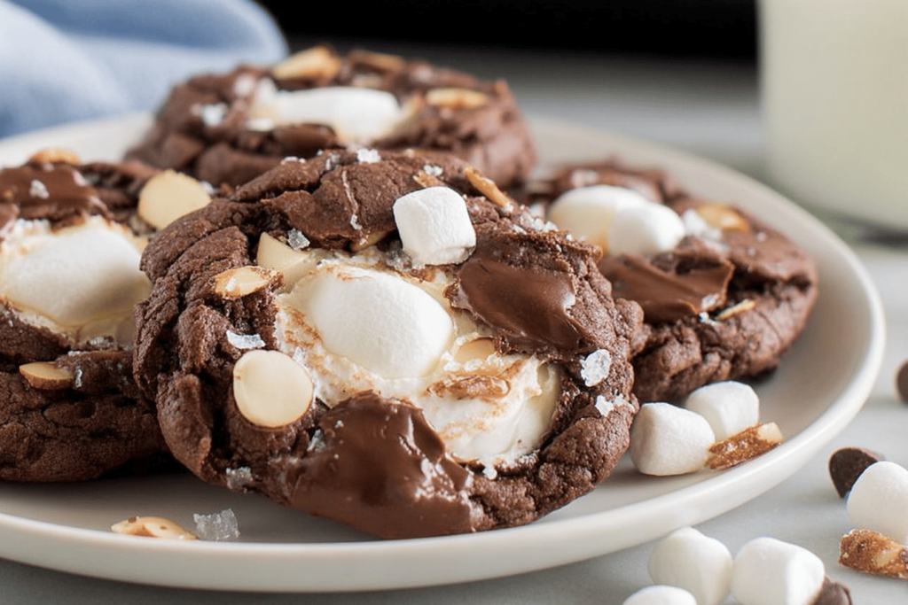 Delicious Chocolate Rocky Road Cookies Recipe