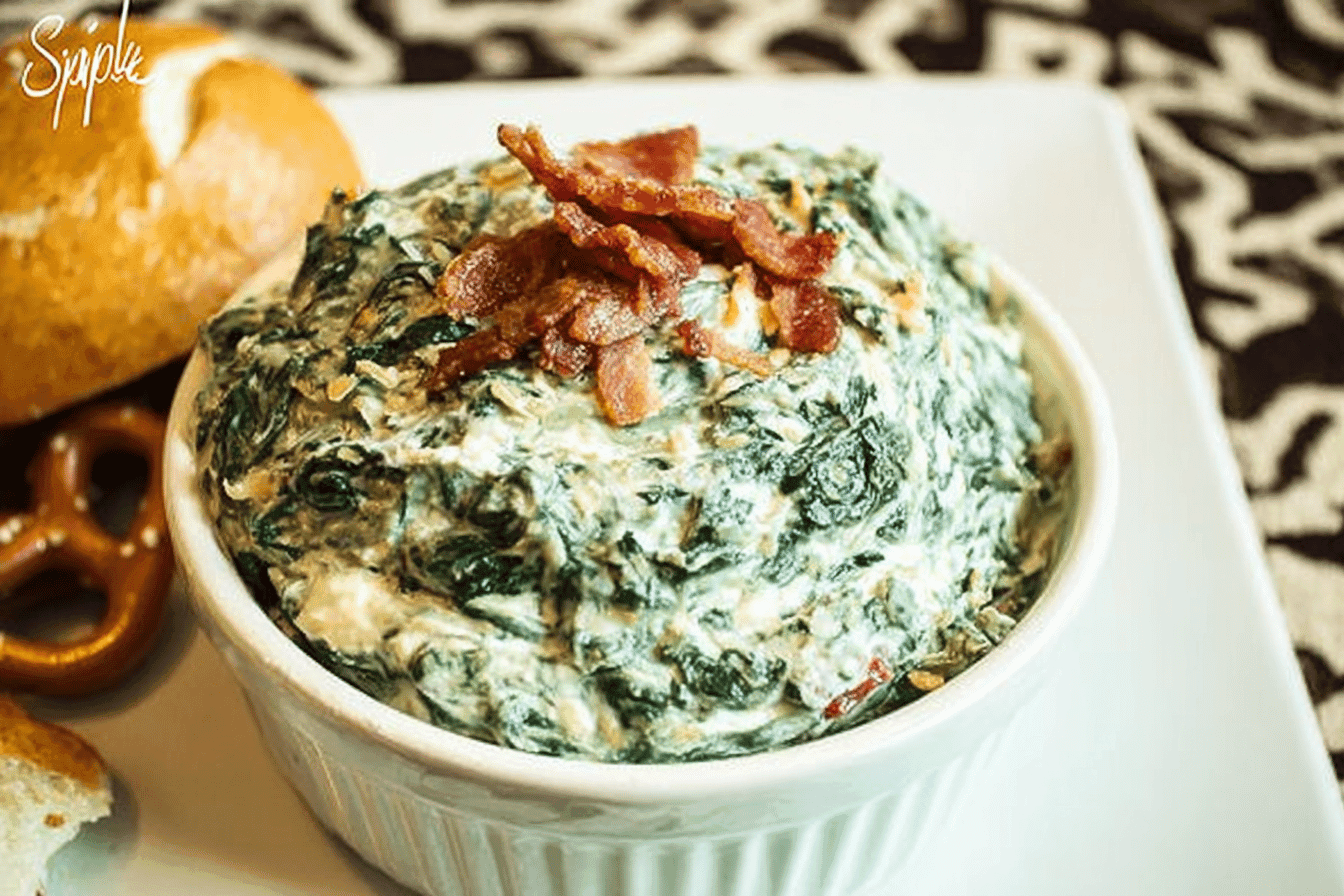 Delicious Spinach Dip with Bread Bowl Recipe