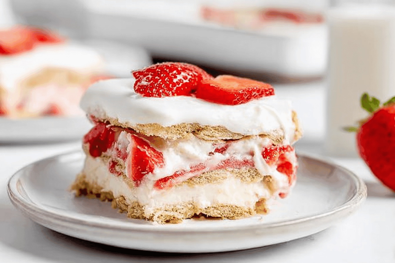 Delicious Strawberry Icebox Cake Recipe