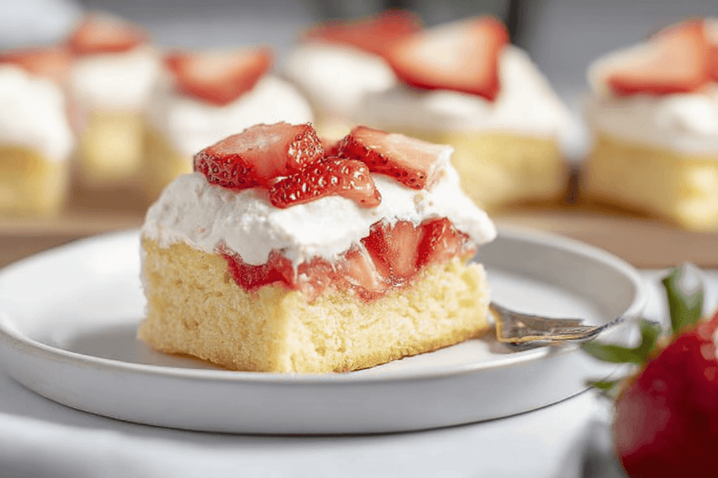 Delicious Strawberry Shortcake Bars Recipe