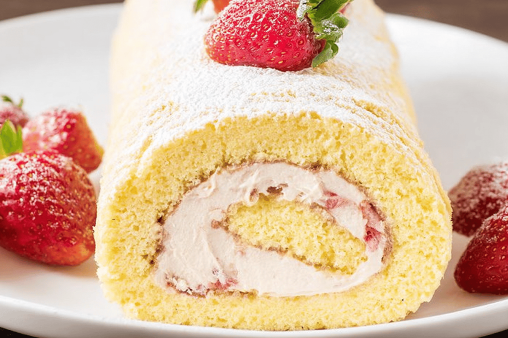 Delicious Strawberry Swiss Roll Recipe