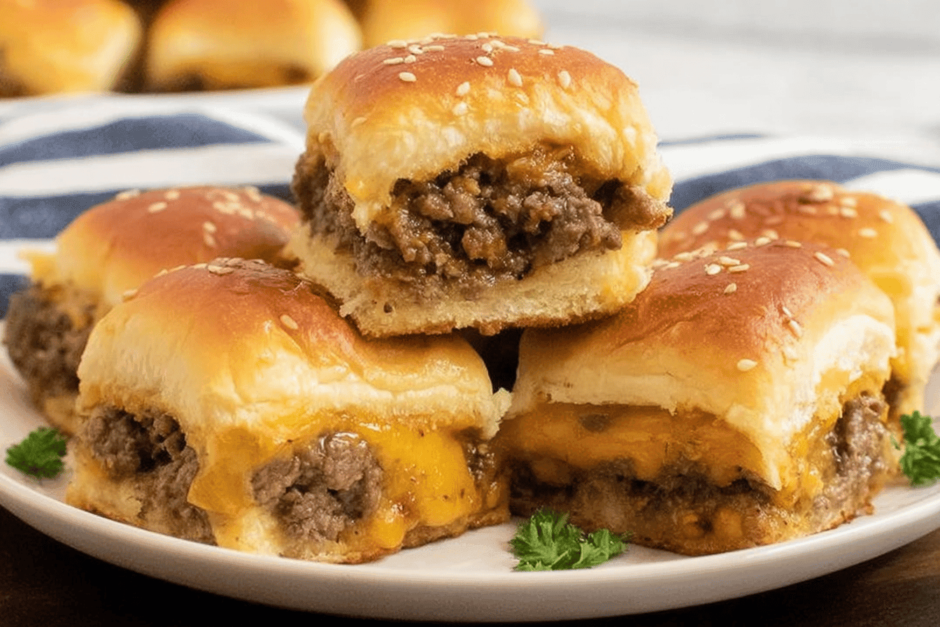 Easy Cheeseburger Sliders Recipe for Parties