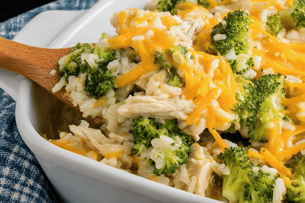 Easy Chicken Broccoli Rice Casserole Recipe